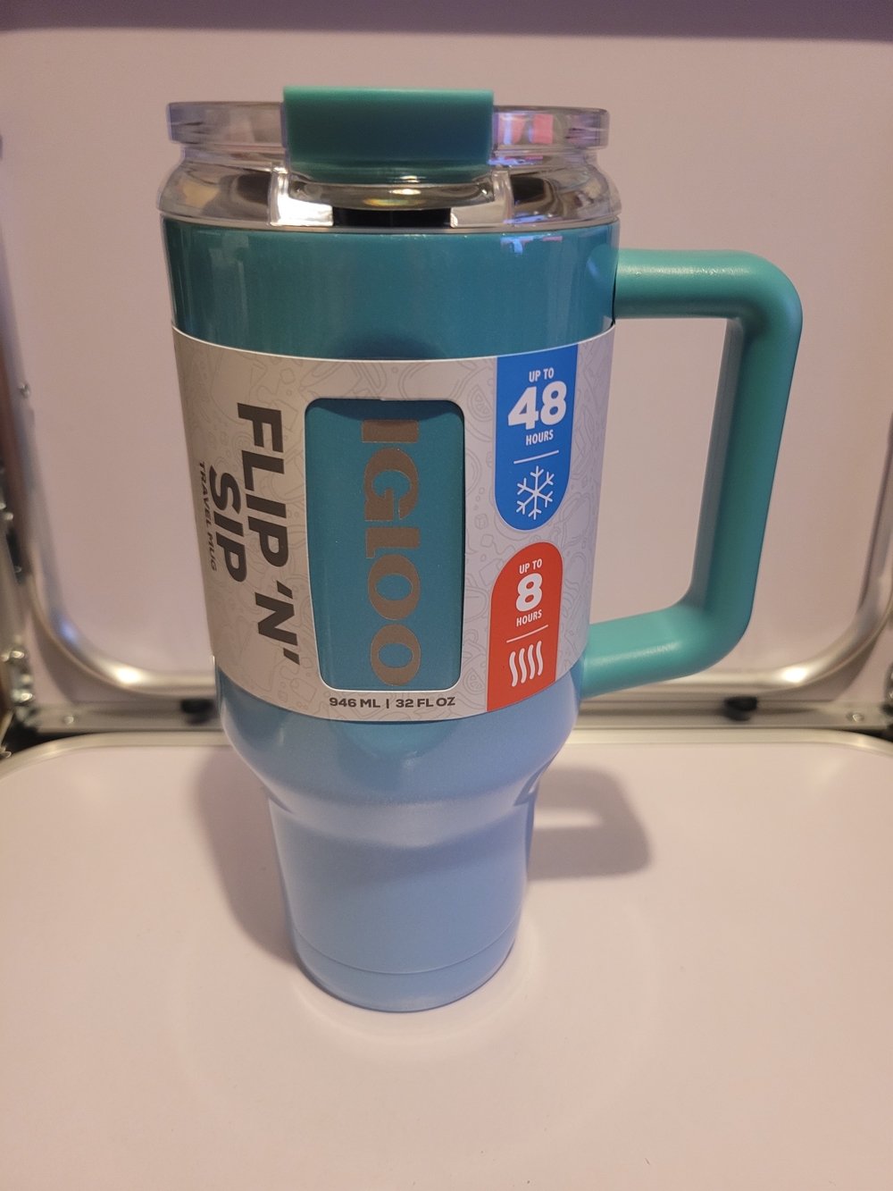 Igloo Flip & Sip Stra Lid Stainless Steel Travel Mug 32oz